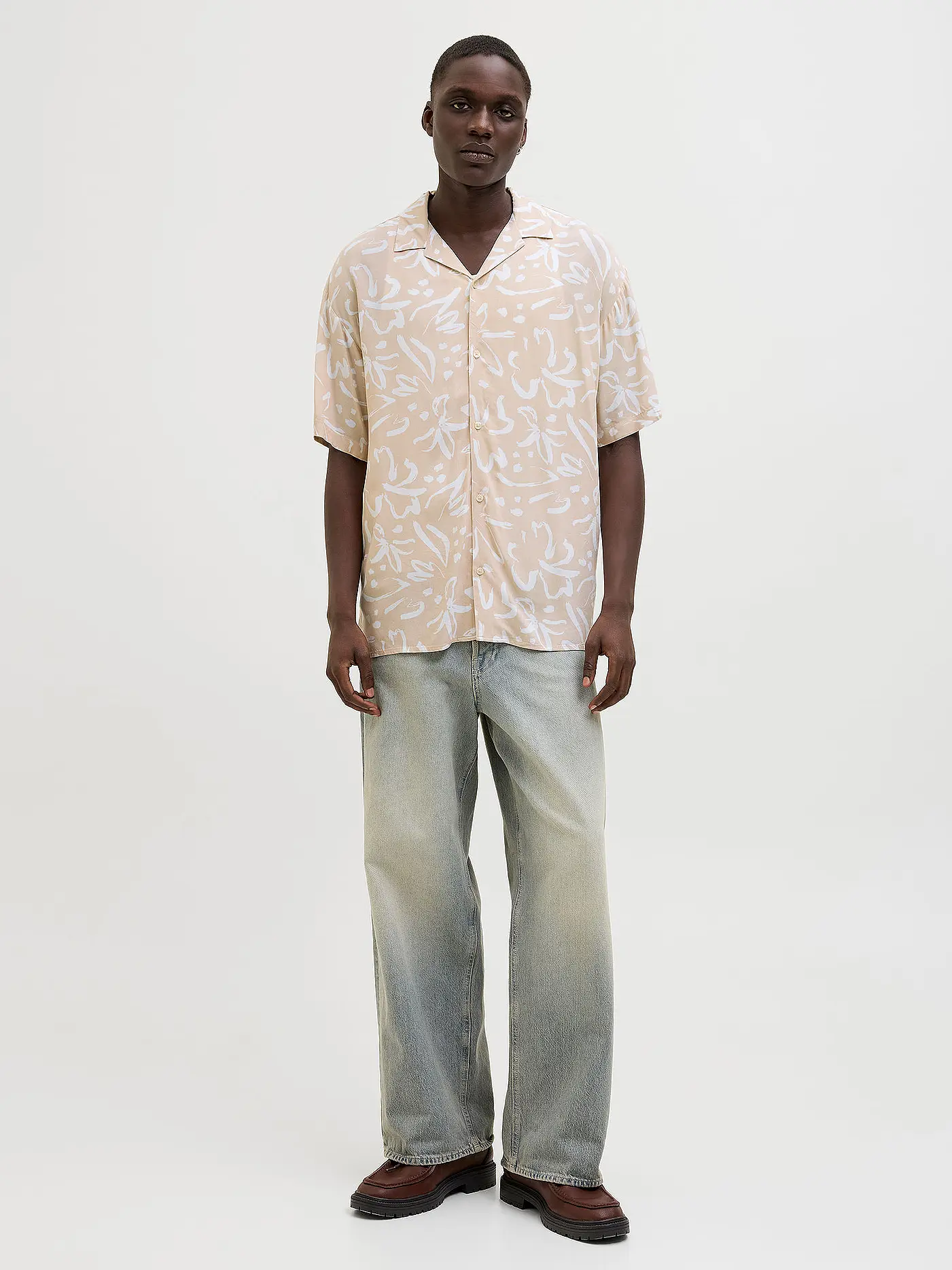JACK & JONES | Hemd Regular Fit JJJEFF MONOCHROME | beige